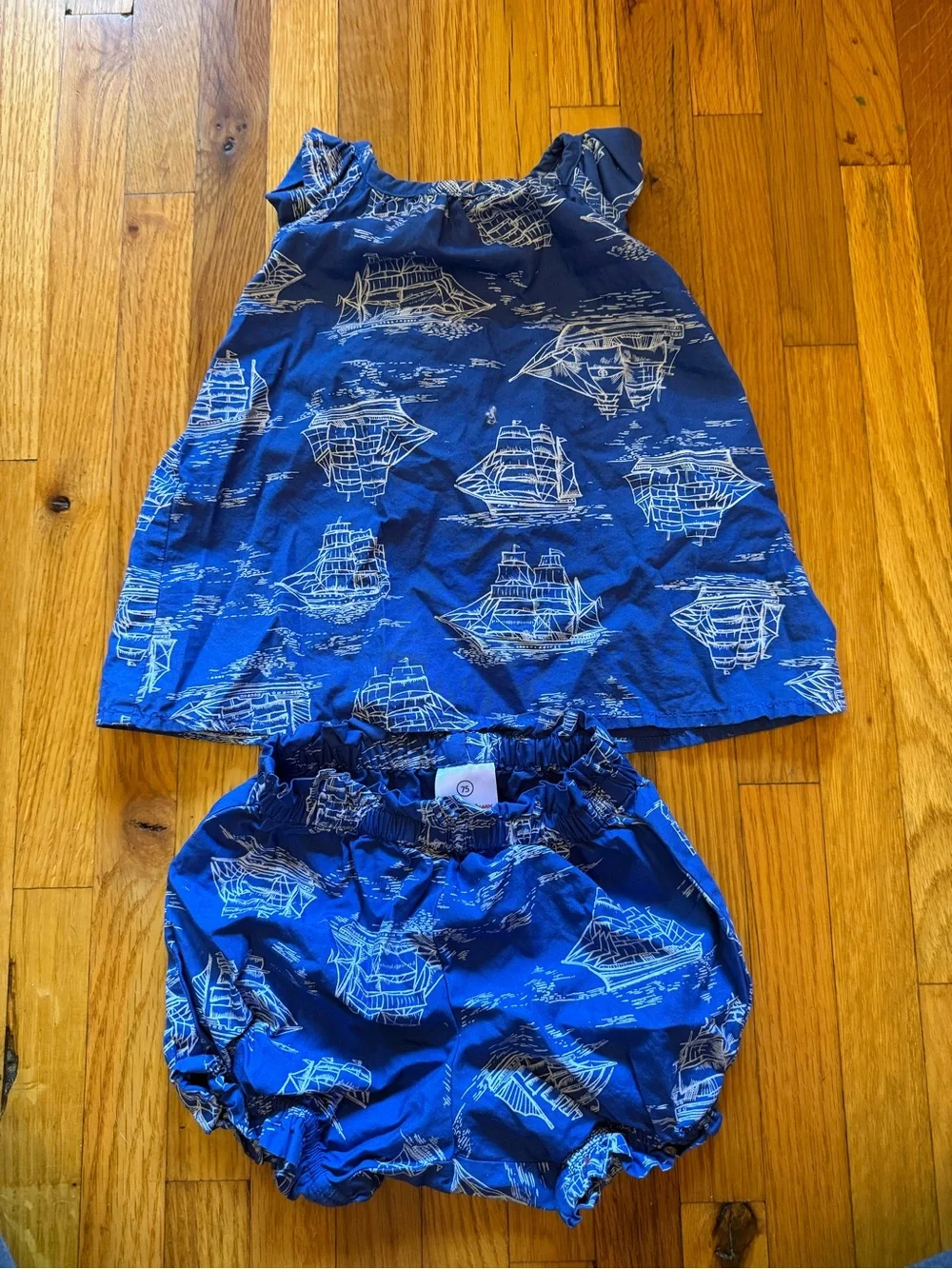 Hanna andersson Blue Nautical Toddler  Set